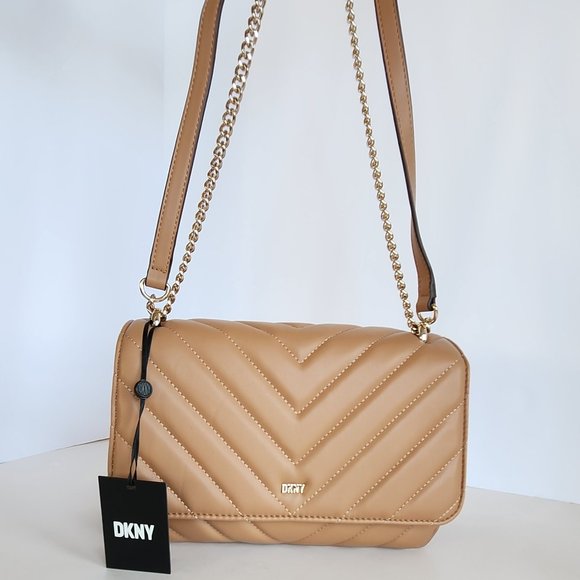 Dkny Bags Dkny Cashew Quilted Veronica Convertible Shoulder Bag